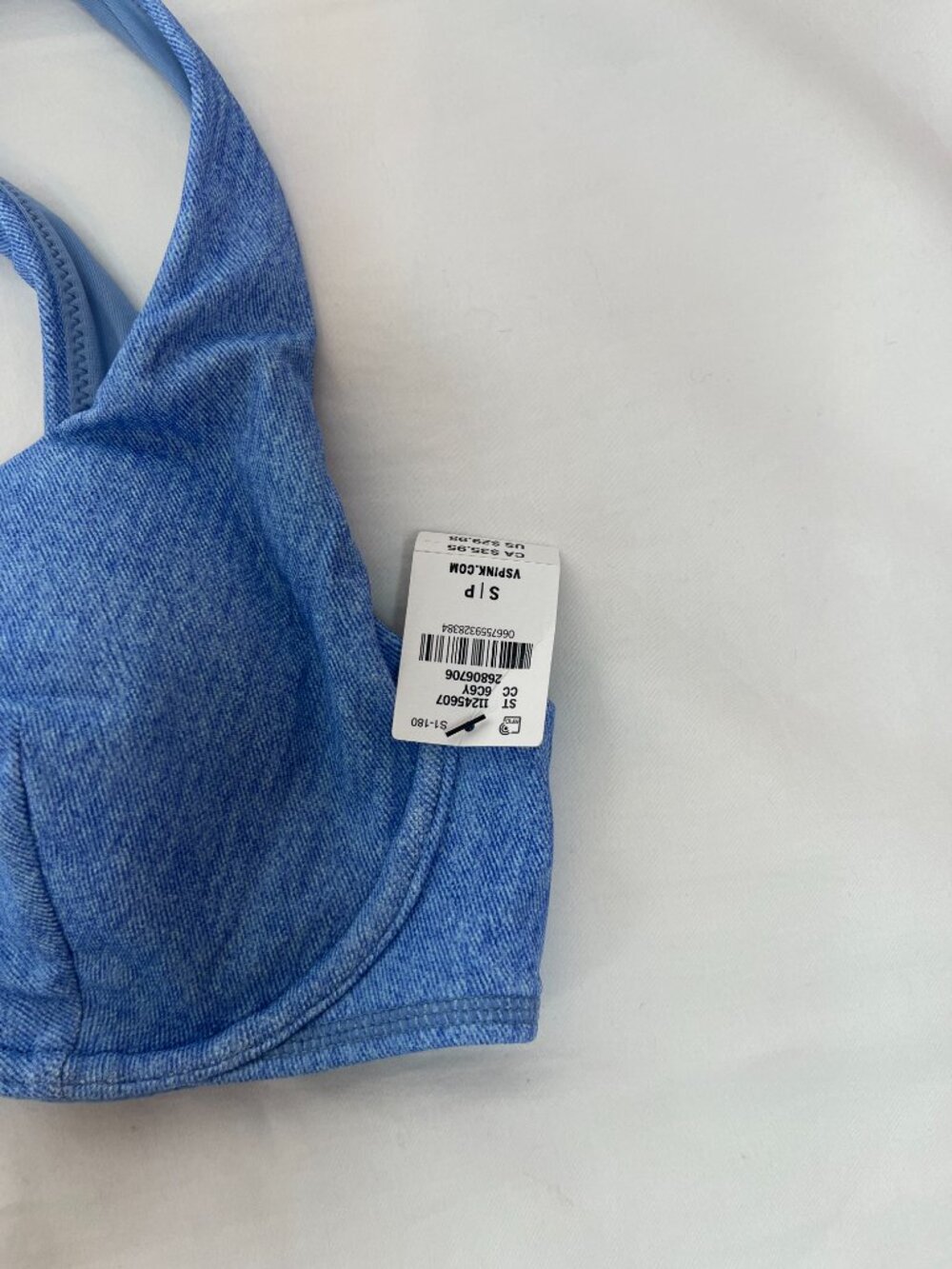 Pink Victoria's Secret Blue High Waist 2 Piece Bikini - Picture 4 of 8